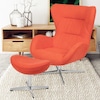 Flash Furniture Rally Orange Fabric Swivel Wing Chair and Ottoman Set ZB-WING-CH-OT-ORG-FAB-GG